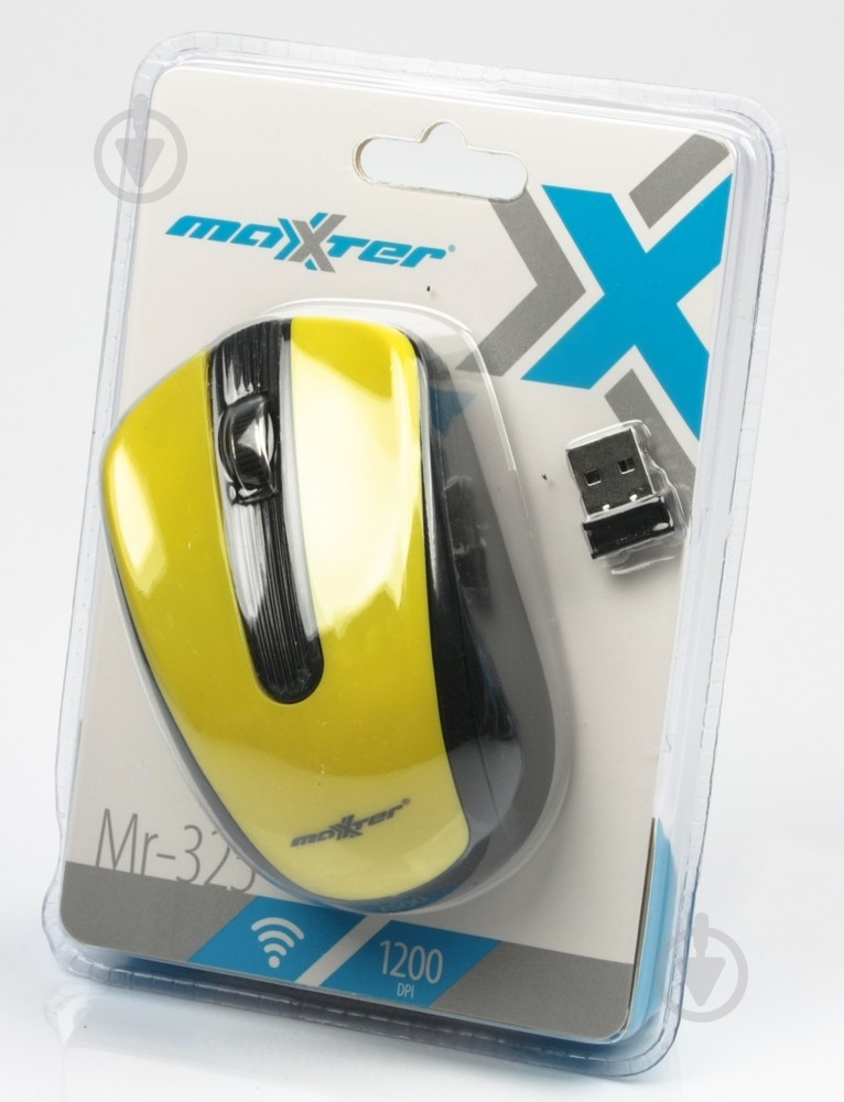 Мышка Maxxter Mr-325-Y yellow - фото 4