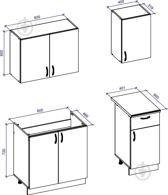 Кухня Лера-мини Грейд ЛДСП 1,2 м - фото 3 Кухня Лера-мини Грейд ЛДСП 1,2 м - фото 3
