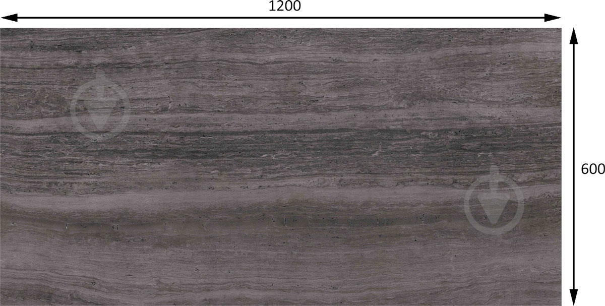 Плитка Allore Group Travertine Anthracite F PC R Mat 1 60x120 см (new 60129994) - фото 2 Плитка Allore Group Travertine Anthracite F PC R Mat 1 60x120 см (new 60129994) - фото 2