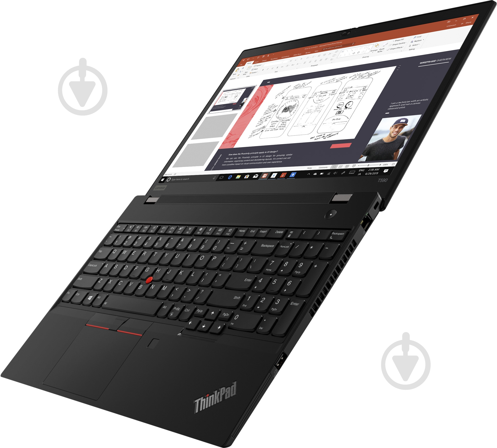 Ноутбук Lenovo ThinkPad T590 15,6" (20N4000KRT) - фото 4