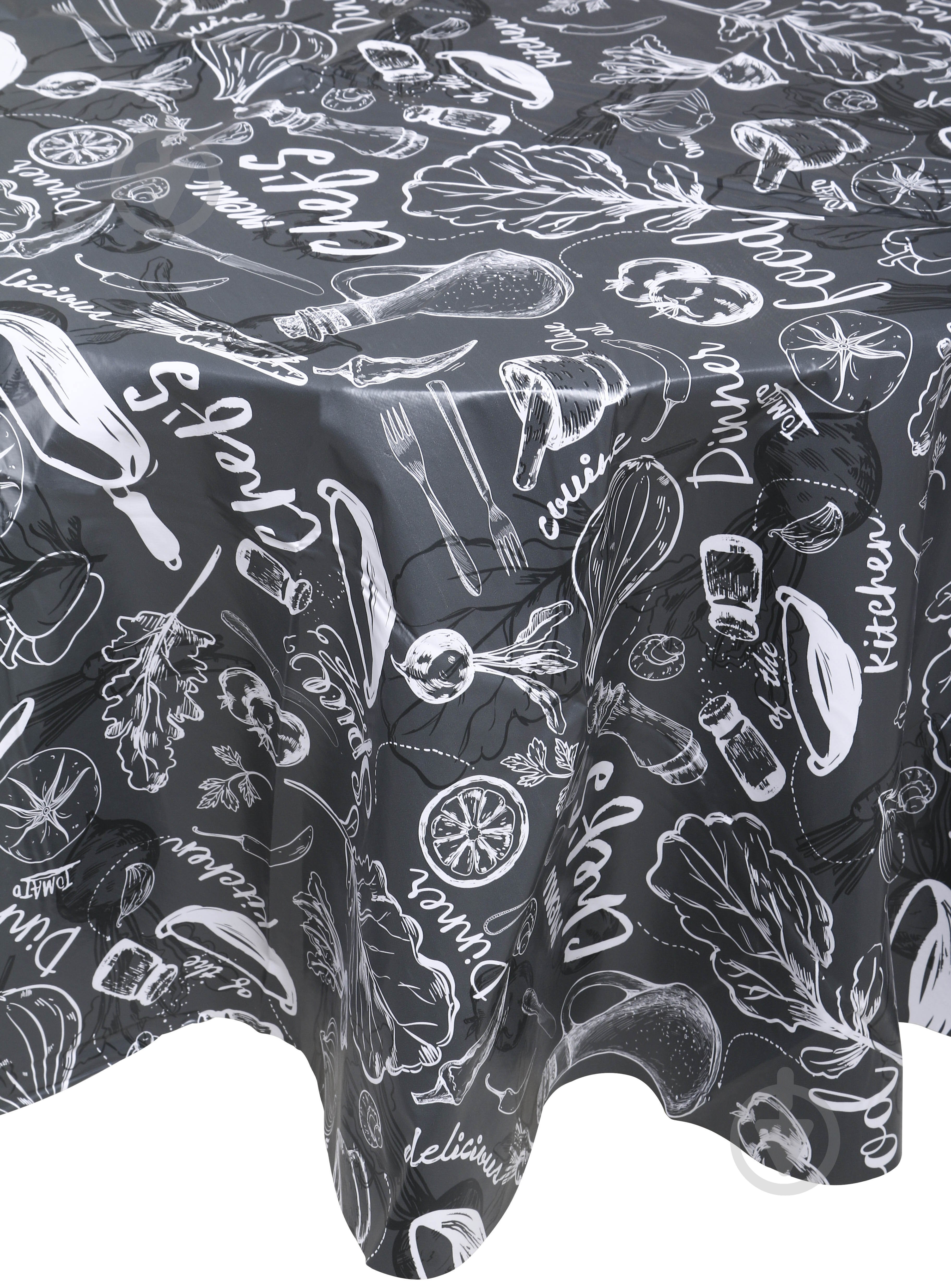 Скатерть Dinner Ø 140 см серый UP! (Underprice) - фото 1