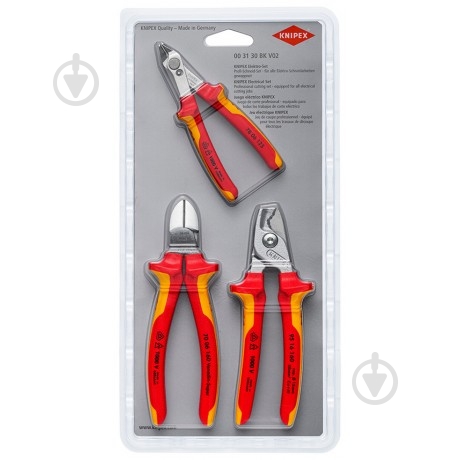 Набор инструментов KNIPEX 3 шт. 00 31 30 BK V02 - фото 2
