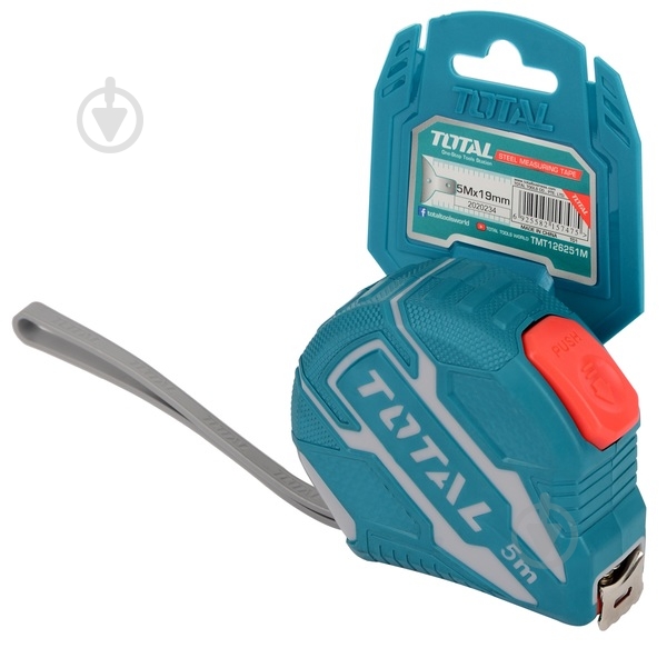 Рулетка Total TMT126251M 5  м x 19  мм - фото 1