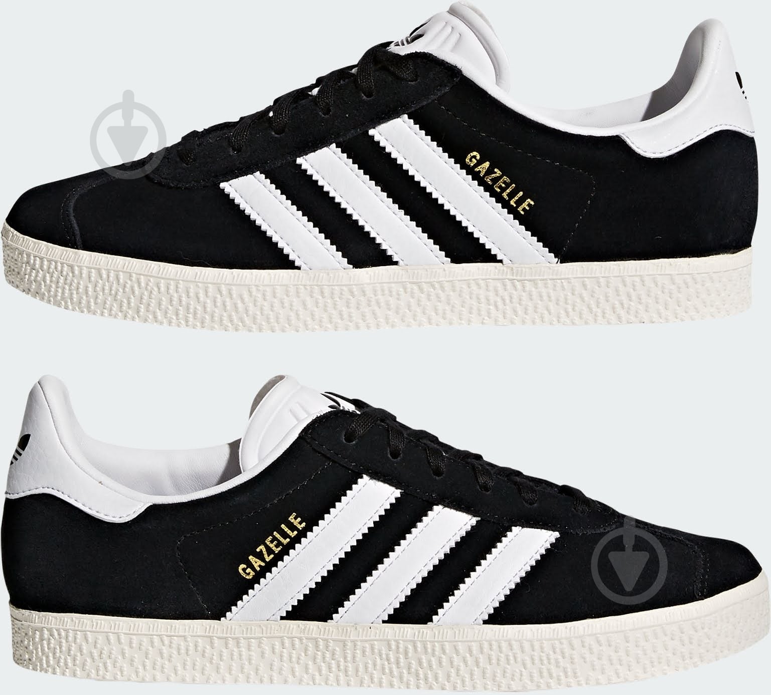 ᐉ Кросівки дитячі Adidas GAZELLE J CBLACK/FTWWHT/GOLDMT BB2502 р