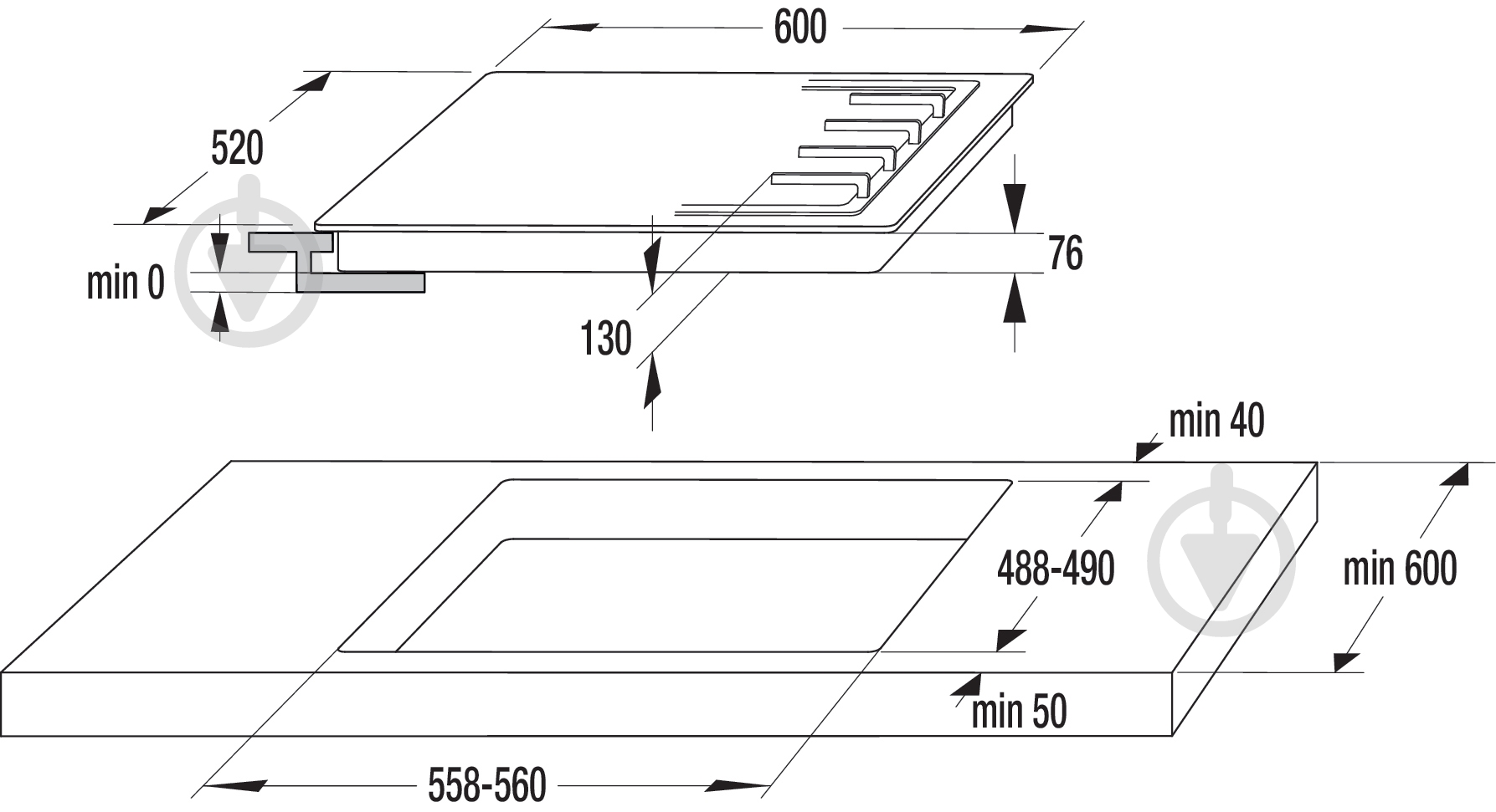 Варочная поверхность газовая Gorenje G 641 MB - фото 3 Варочная поверхность газовая Gorenje G 641 MB - фото 3