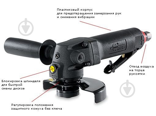 Пневмошлифмашина WURTH DWS125 PLUS 07038560 - фото 2 Пневмошлифмашина WURTH DWS125 PLUS 07038560 - фото 2