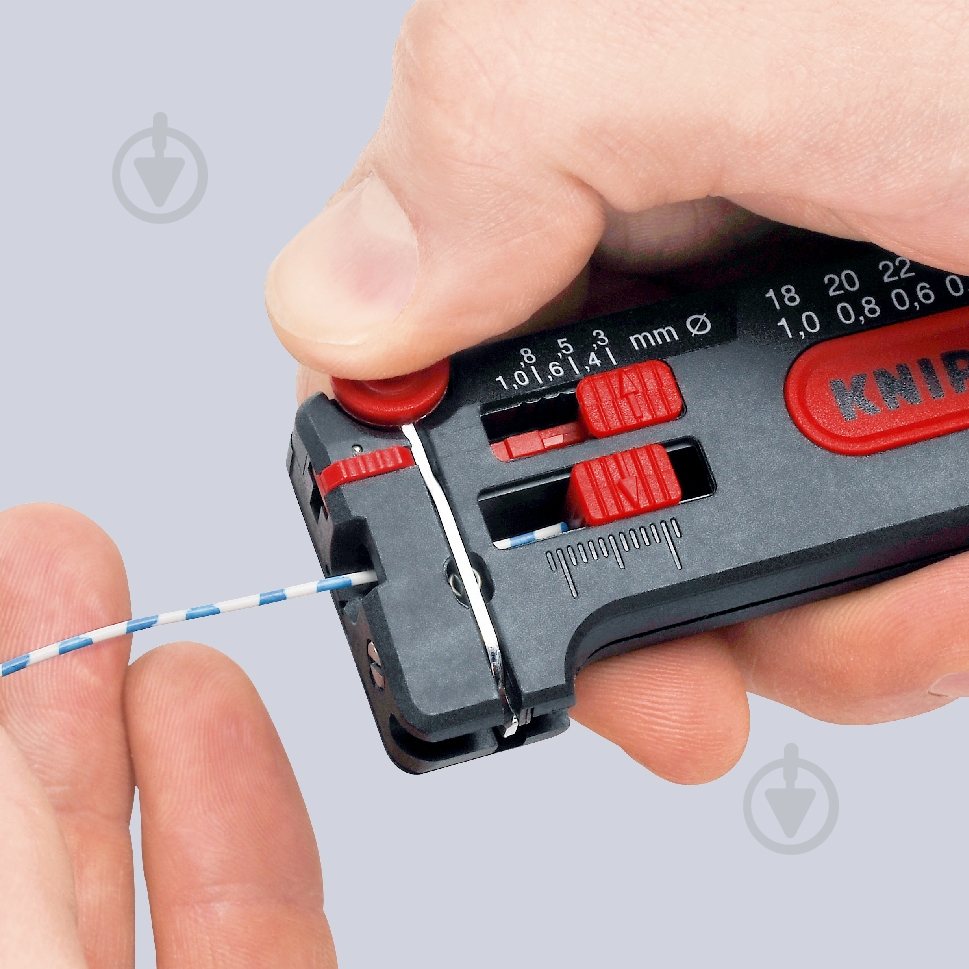 Знімач ізоляції KNIPEX Mini 12 80 040 SB - фото 3 Знімач ізоляції KNIPEX Mini 12 80 040 SB - фото 3