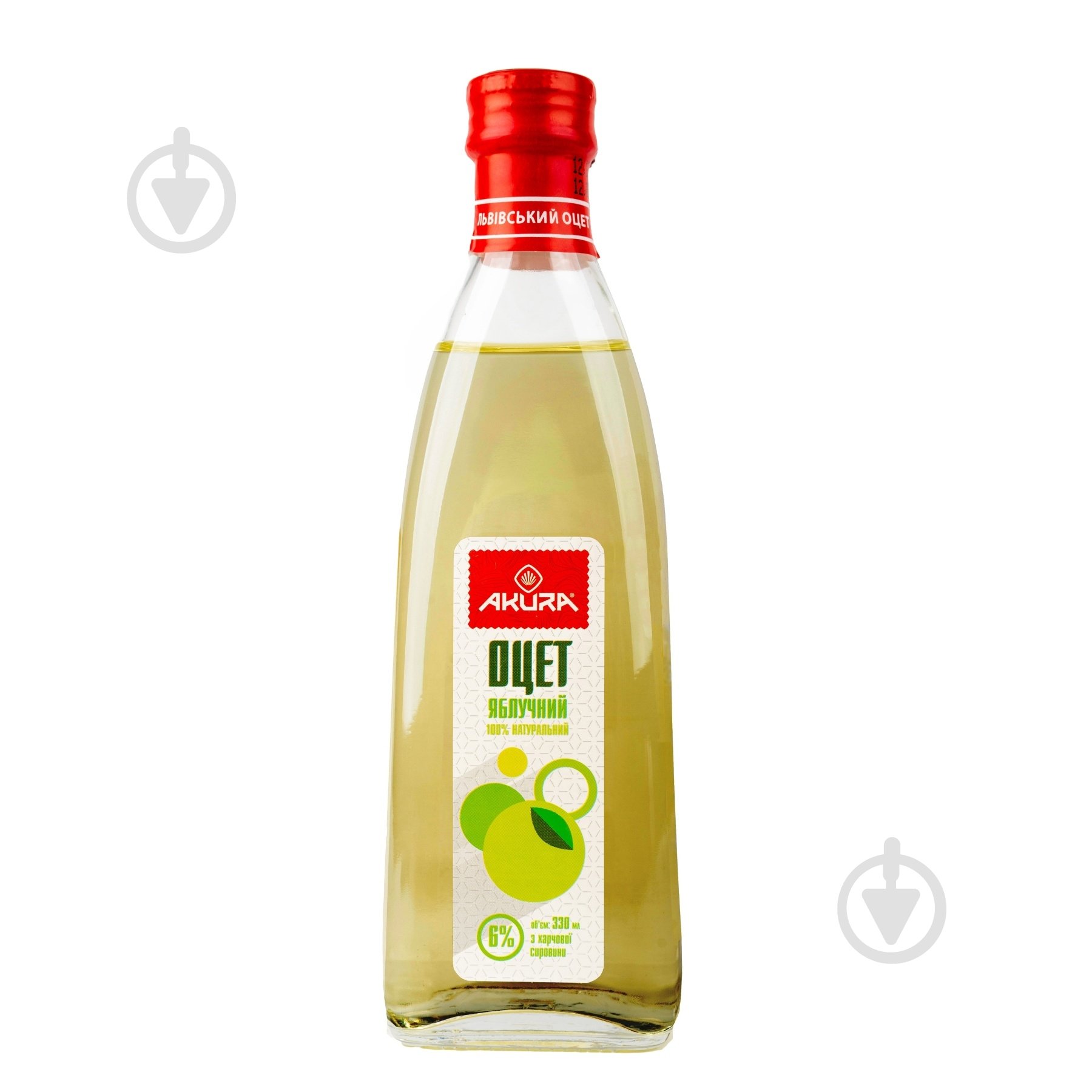 Оцет Akura яблучний 6% 330 мл - фото 1