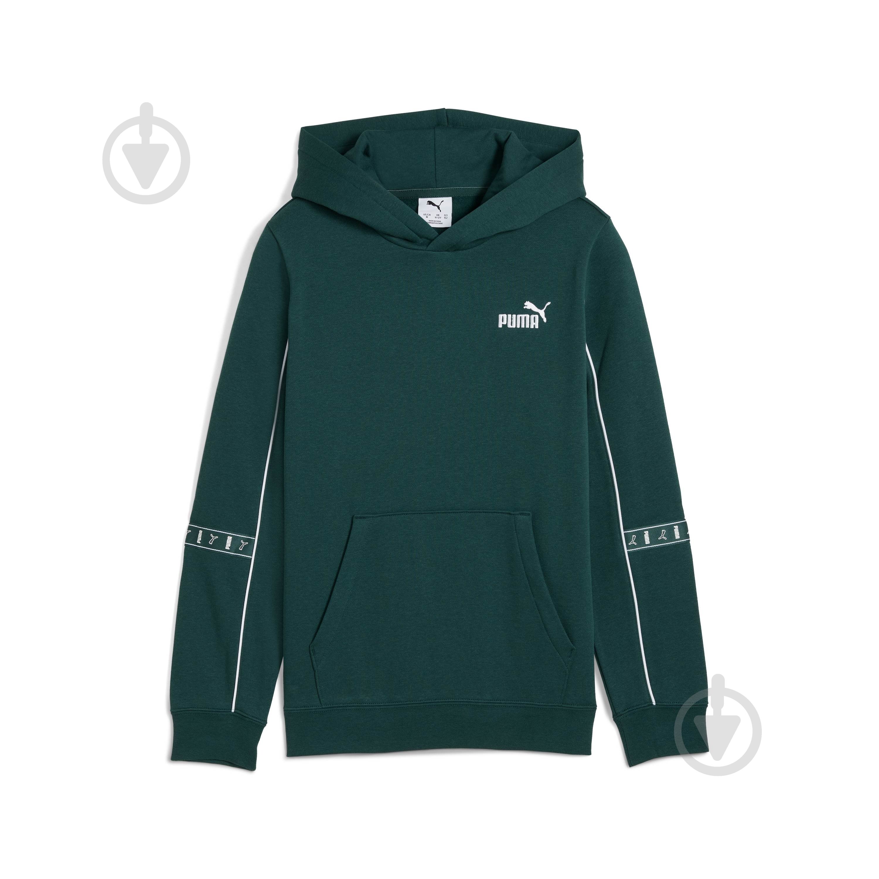 Джемпер Puma ESS TAPE Layout Hoodie FL B 68916975 зелений - фото 1 Джемпер Puma ESS TAPE Layout Hoodie FL B 68916975 зелений - фото 1