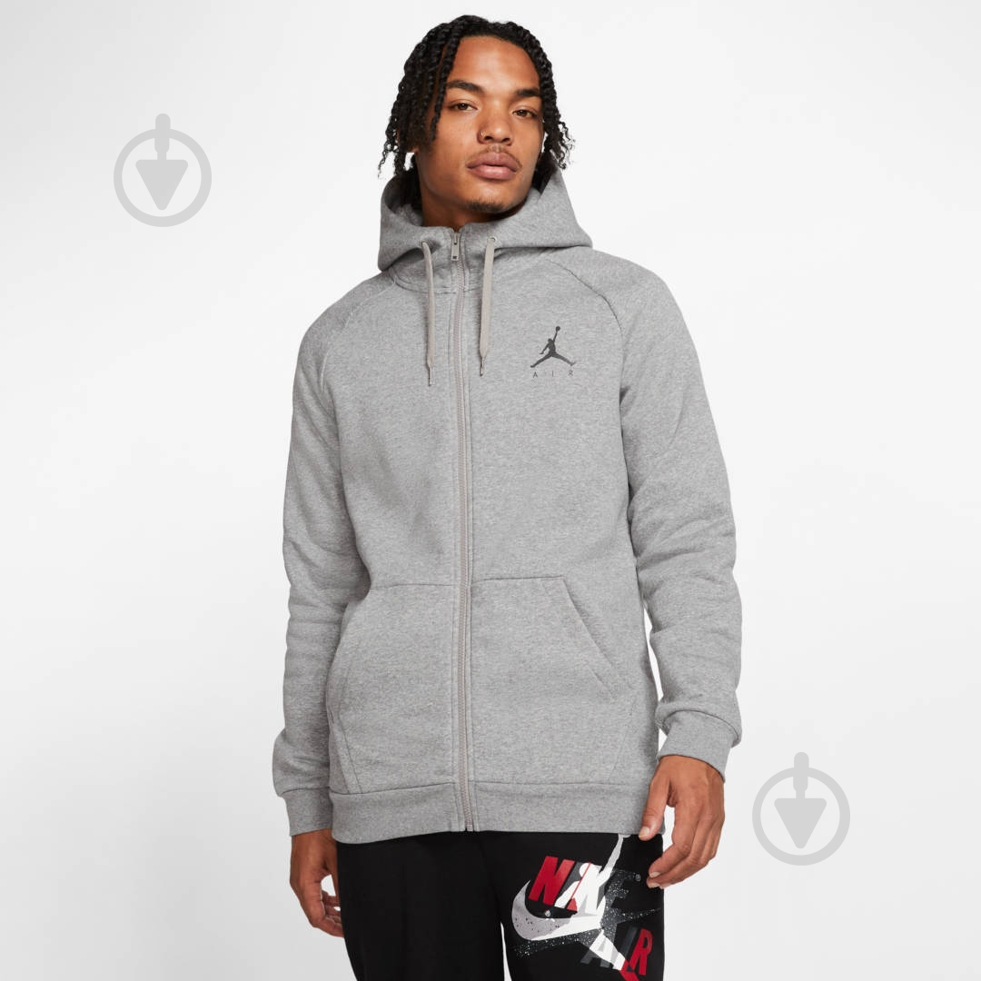 Куртка чоловіча Jordan M J JUMPMAN FLEECE FZ 939998-092 р.XL сіра - фото 4