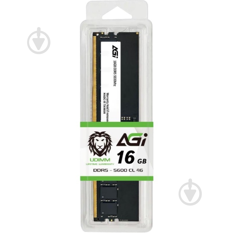 ᐉ Оперативна пам'ять AGI DDR5 SDRAM 16 GB (1x16GB) 5600 MHz