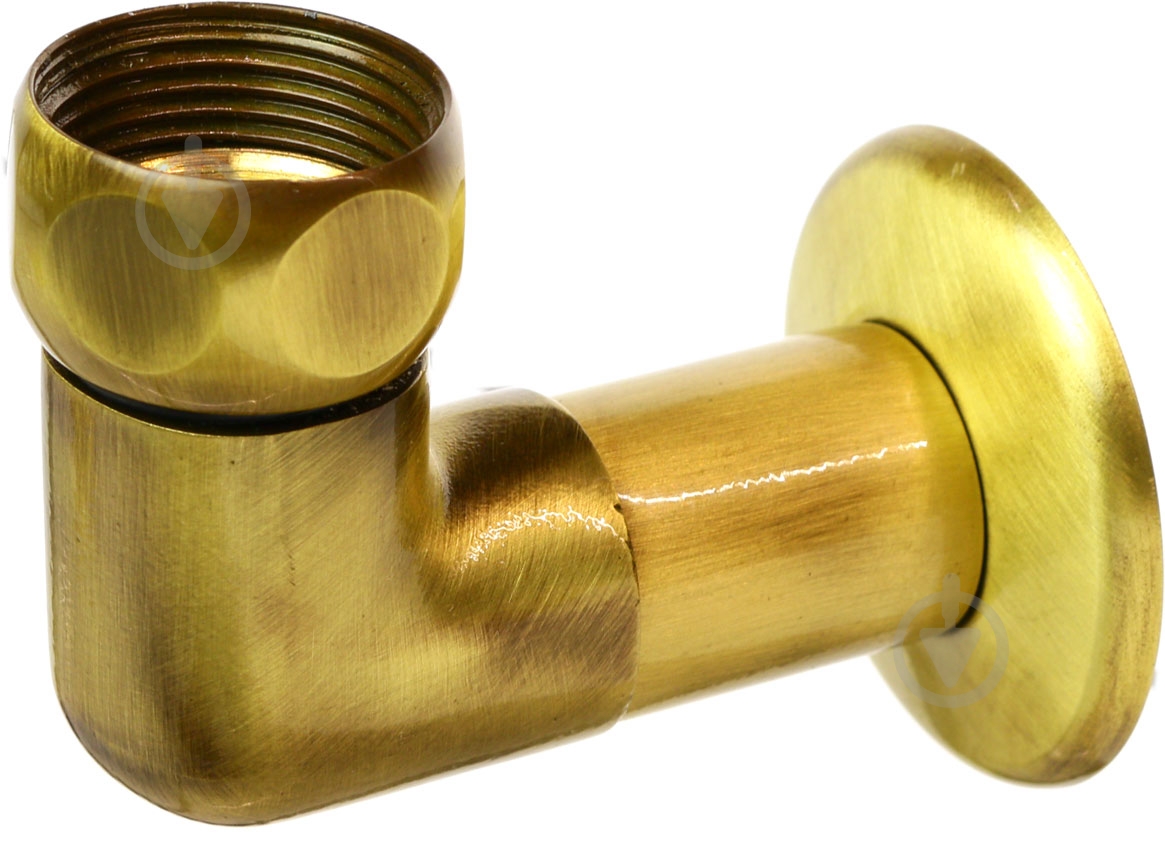 Соединитель угловой АЗОЦМ латунный G3/4хG1/2 - фото 1