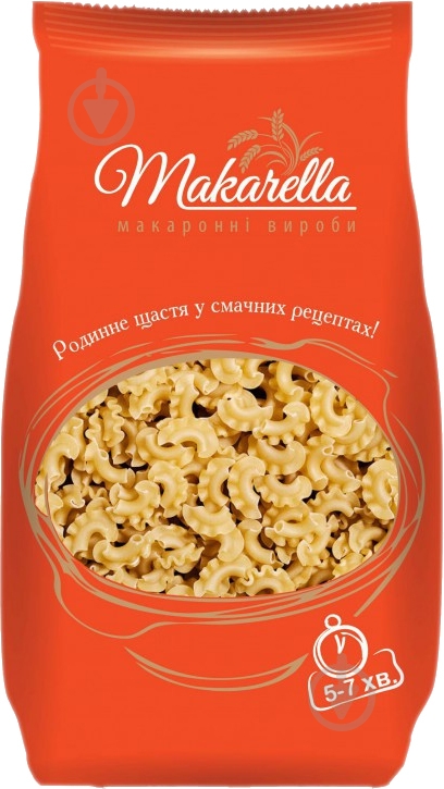 Макарони Макарелла локшина хвиляста 1000 г - фото 1