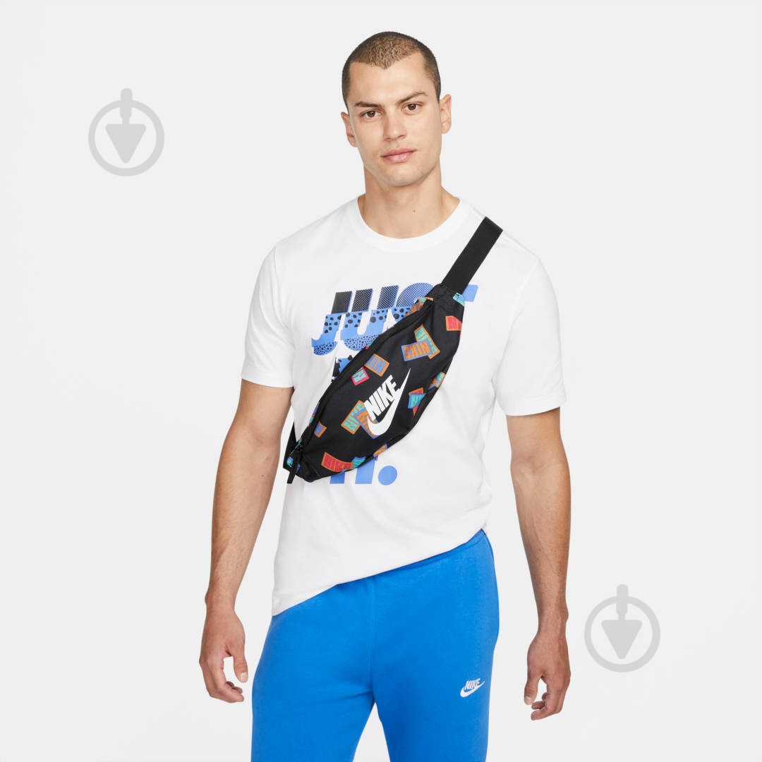 Сумка Nike HERITAGE DM2162-010 3 л черный - фото 6