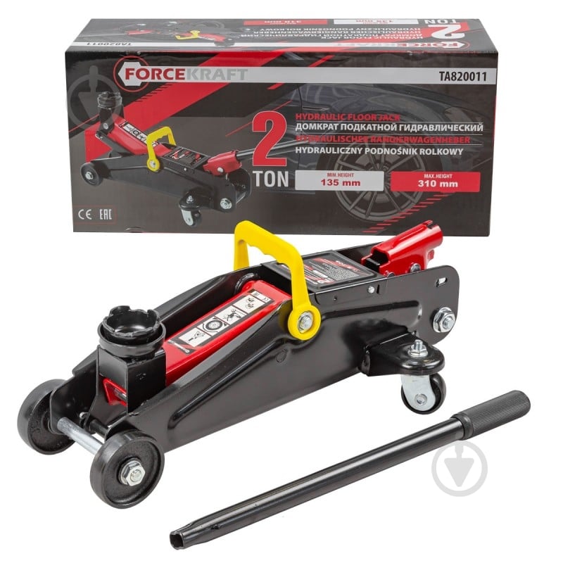 Домкрат гідравлічний підкатний Forcekraft 2 т - фото 1