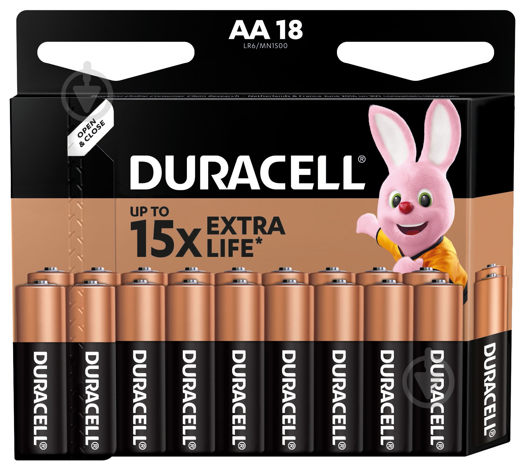 Батарейки лужні Duracell MN1500 AA (пальчикові) 18 шт. - фото 2