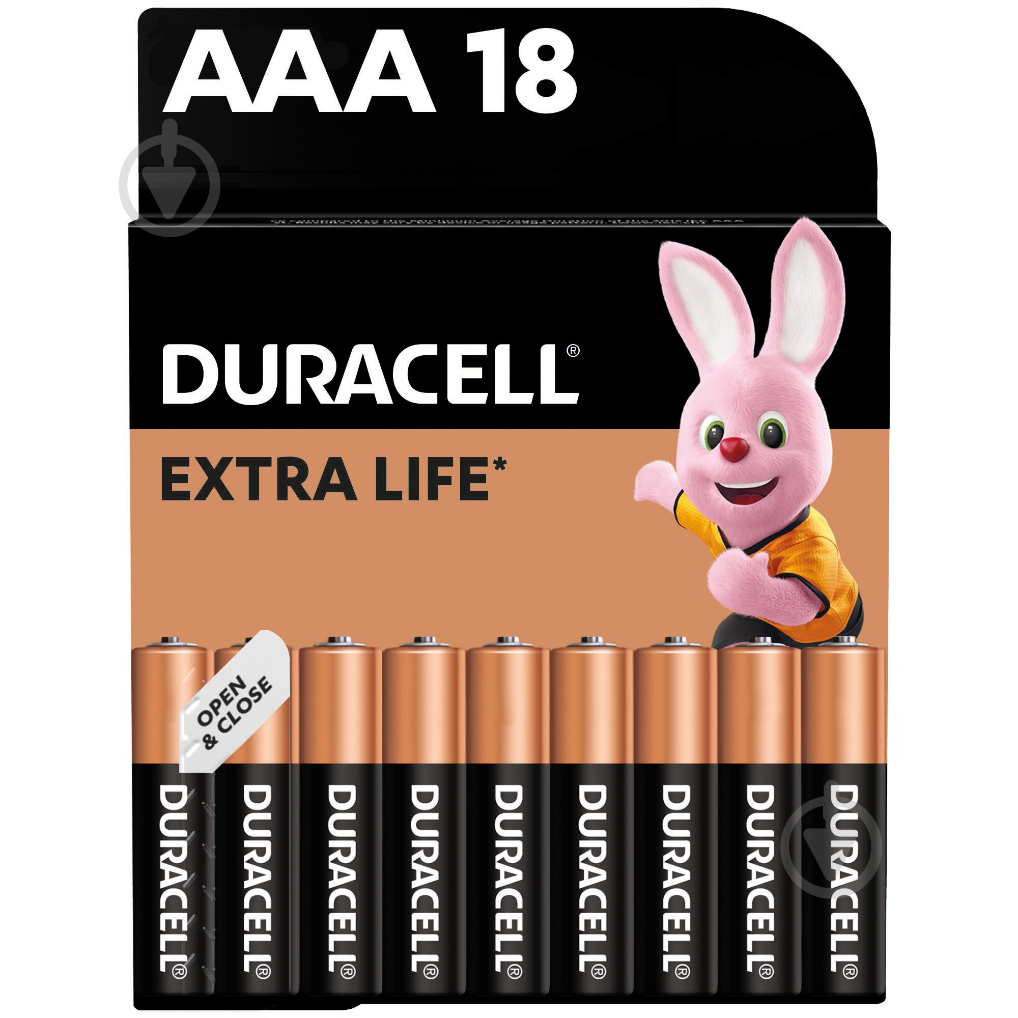 Батарейки лужні Duracell AAA (мізинчикові) 18 шт. - фото 1