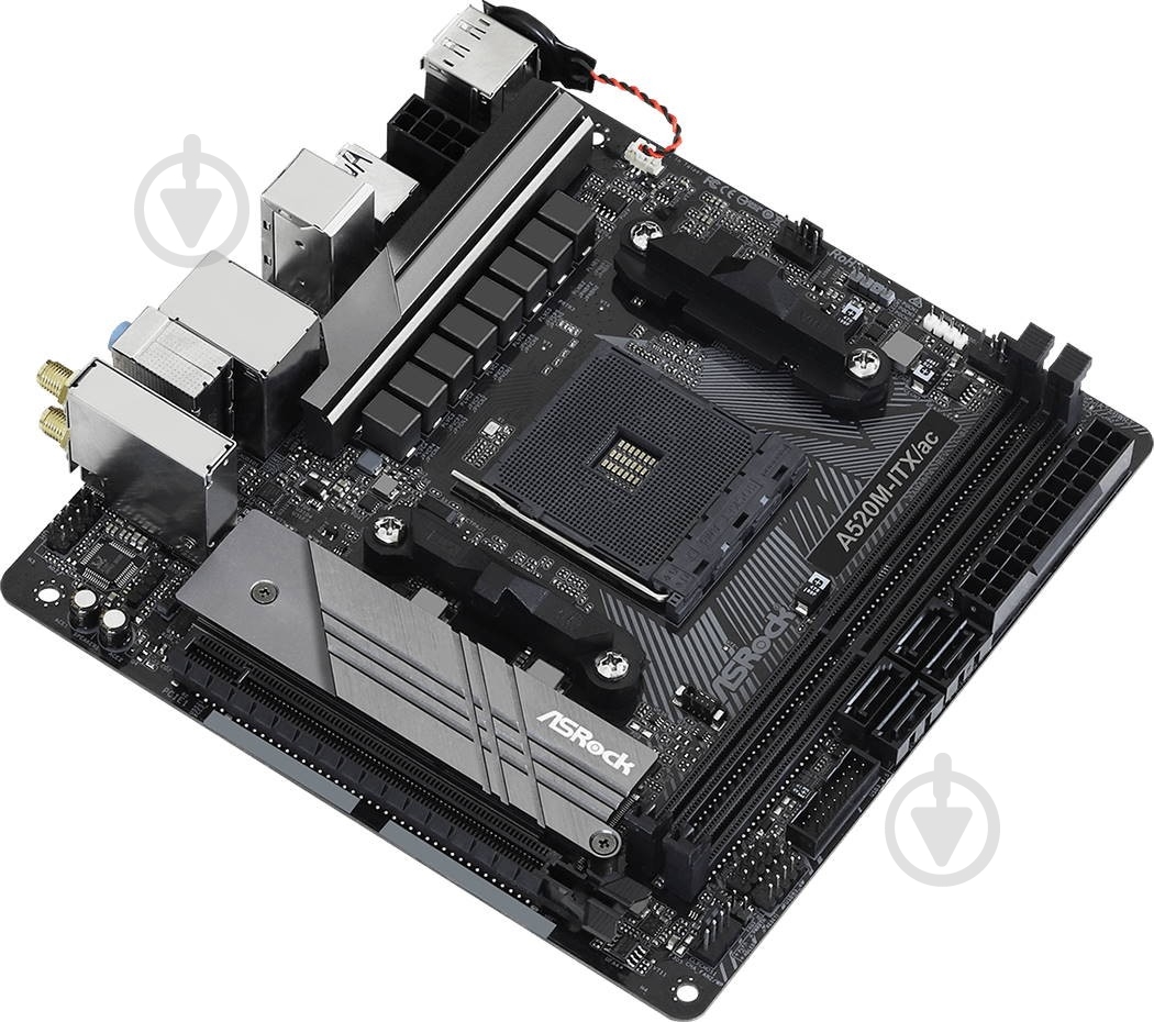 Материнская плата ASRock A520M-ITX/AC (Socket AM4, AMD A520, mini ITX) - фото 3