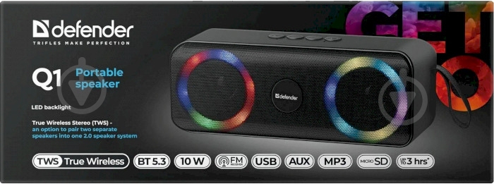 Акустическая система Defender Q1 1.0 black (65301) - фото 6 Акустическая система Defender Q1 1.0 black (65301) - фото 6
