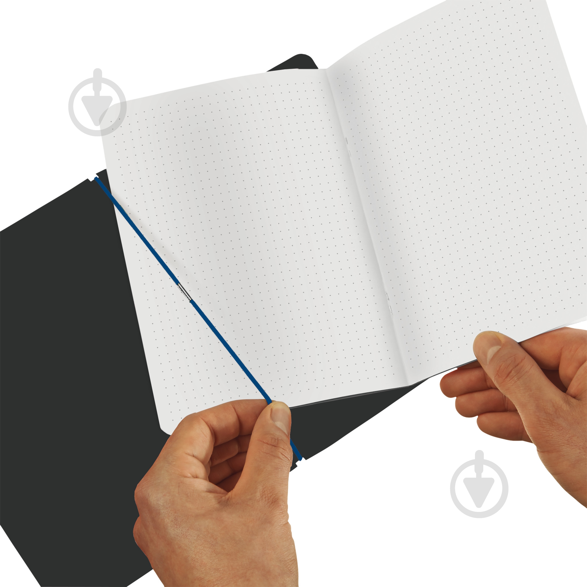 Блокнот Herlitz My.Book Flex Canvas Blue А5 40 лист. точка - фото 2
