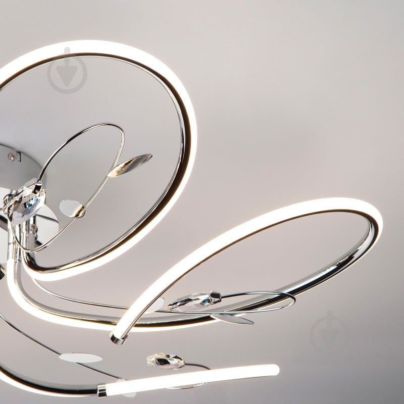 Люстра светодиодная Strotskis Venzel 90082/6 90 Вт LED-модуль хром - фото 4