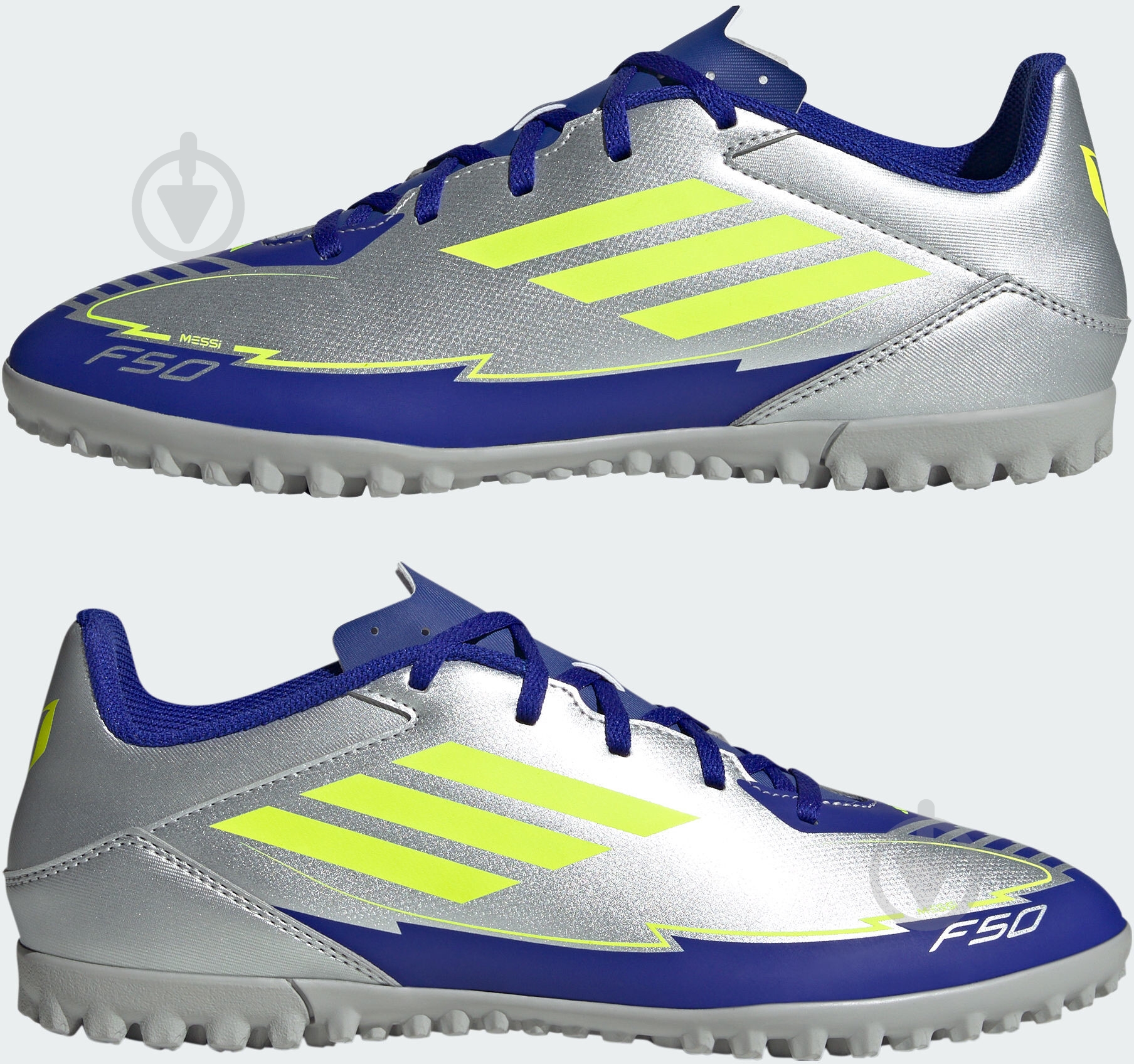 Сороконожки Adidas F50 CLUB TF MESSI IH0917 р.46 серый - фото 5 Сороконожки Adidas F50 CLUB TF MESSI IH0917 р.46 серый - фото 5