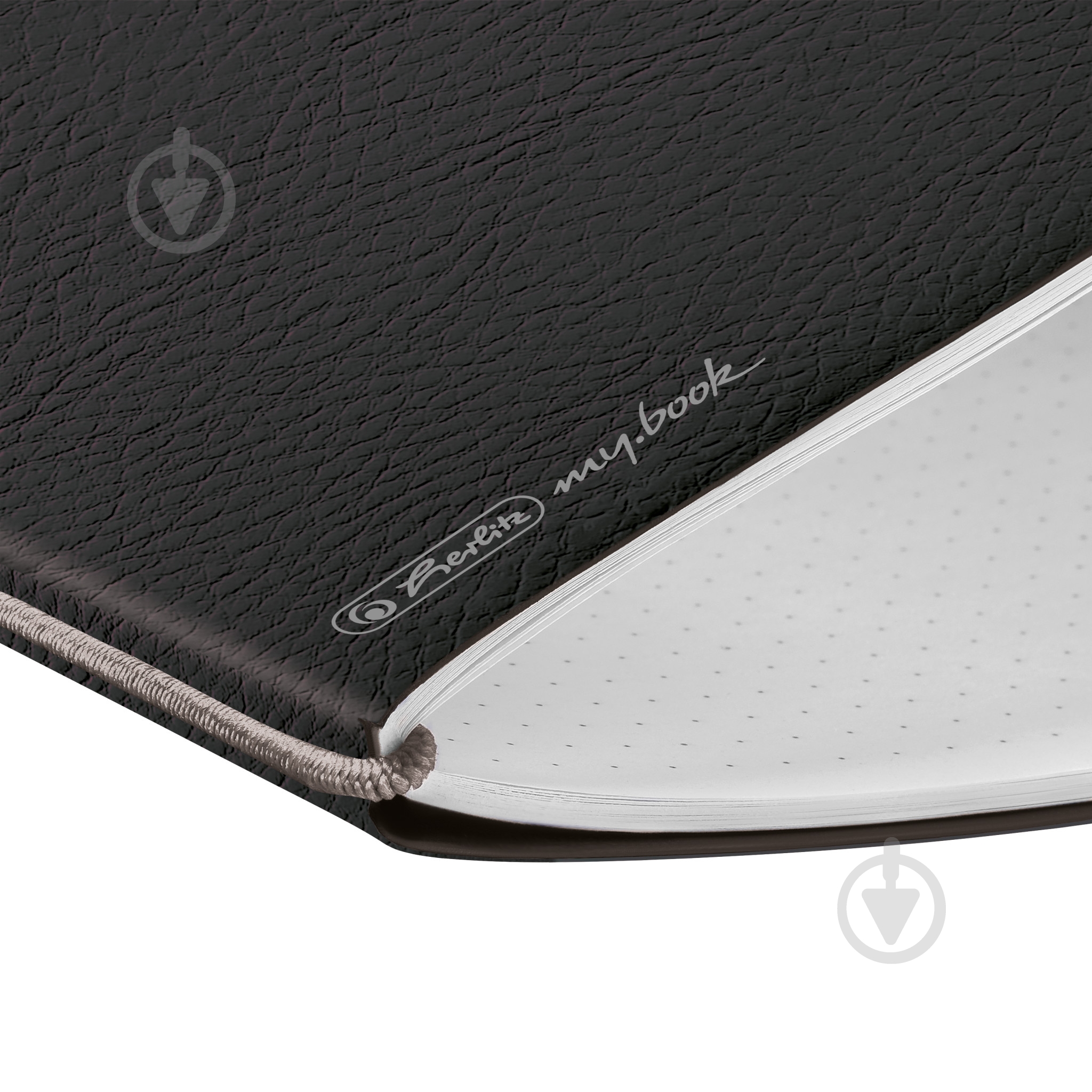 Блокнот Herlitz My.Book Flex Leather Black А5 40 арк. точка - фото 3