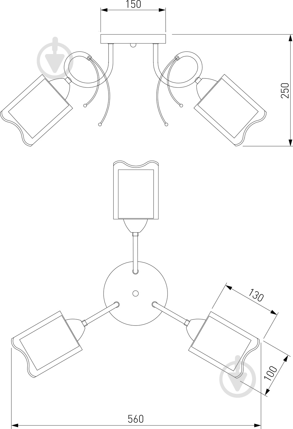 Люстра потолочная Strotskis Renee 30122/3 3x60 Вт E27 хром - фото 4 Люстра потолочная Strotskis Renee 30122/3 3x60 Вт E27 хром - фото 4