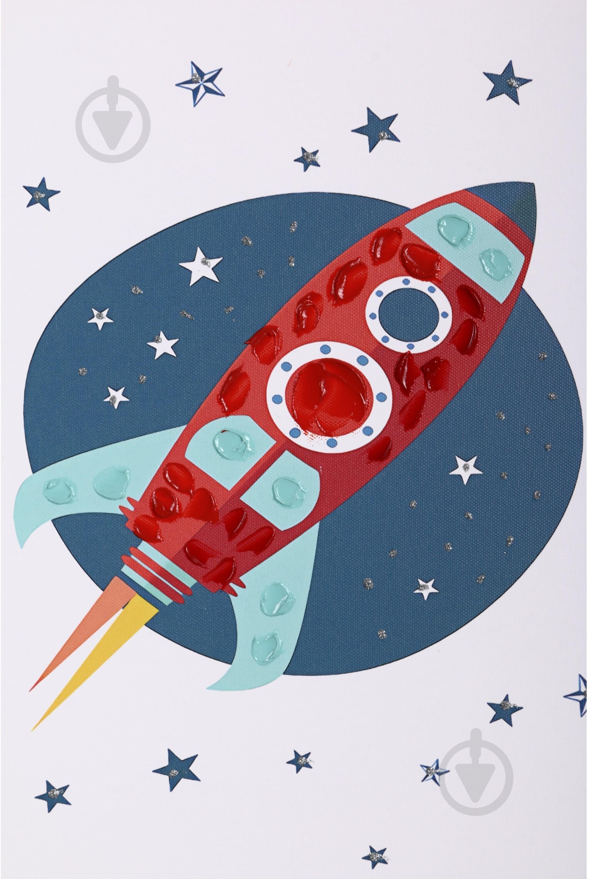 Картина с элементами ручной работы Ракета 30x40 см BD23A144BQ-1 - фото 2