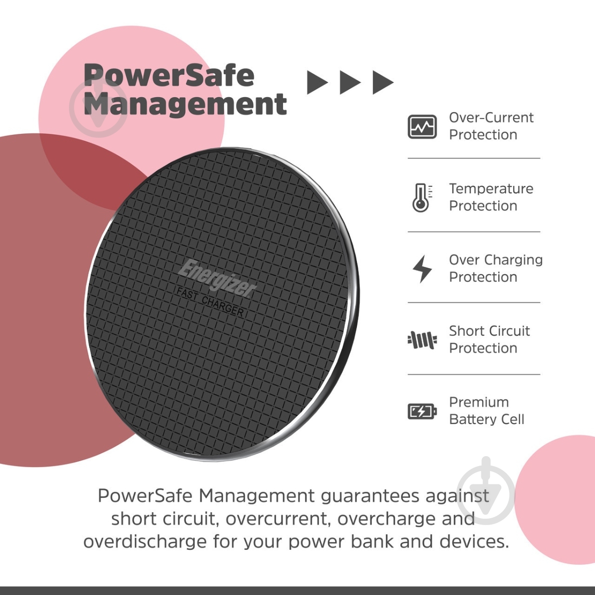 Беспроводное зарядное устройство Energizer WCP107 - фото 5