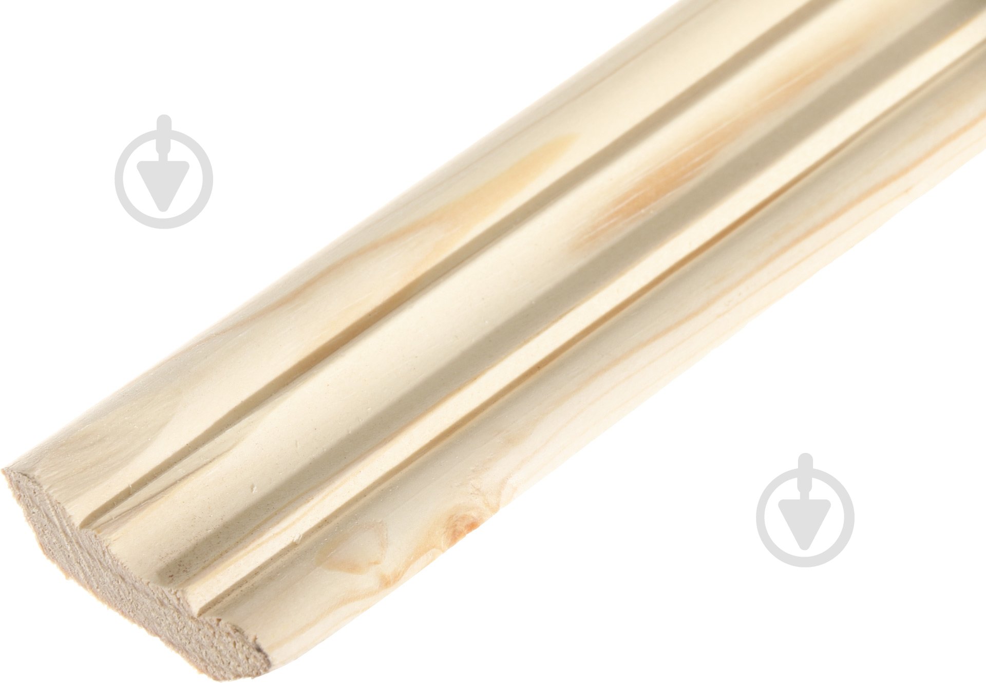 Плінтус фігурний 2,5 м сосна Лісбудінвест 35х35х2500 мм - фото 1