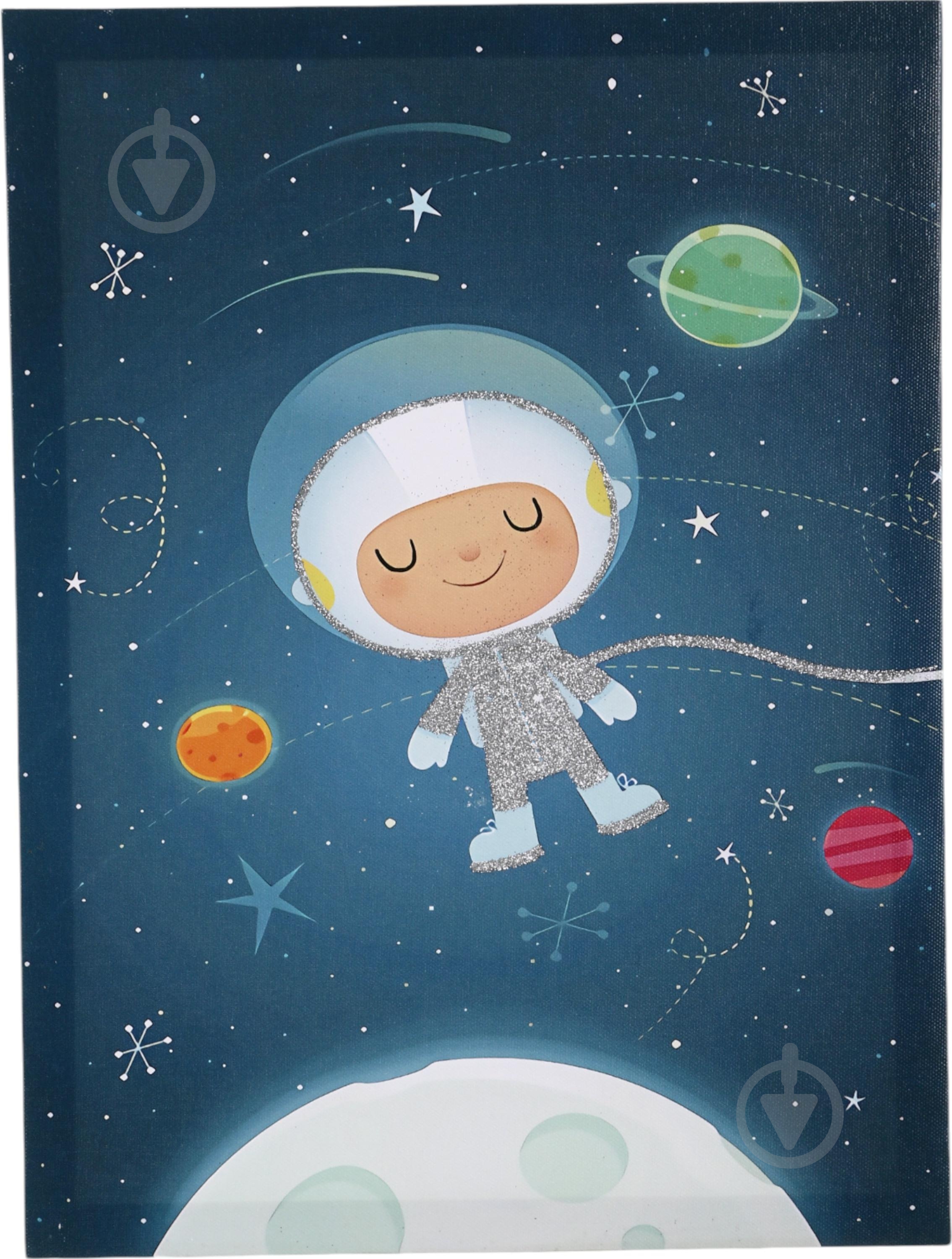 Картина с элементами ручной работы Астронавт 30x40 см BD23A144BQ-2 - фото 1