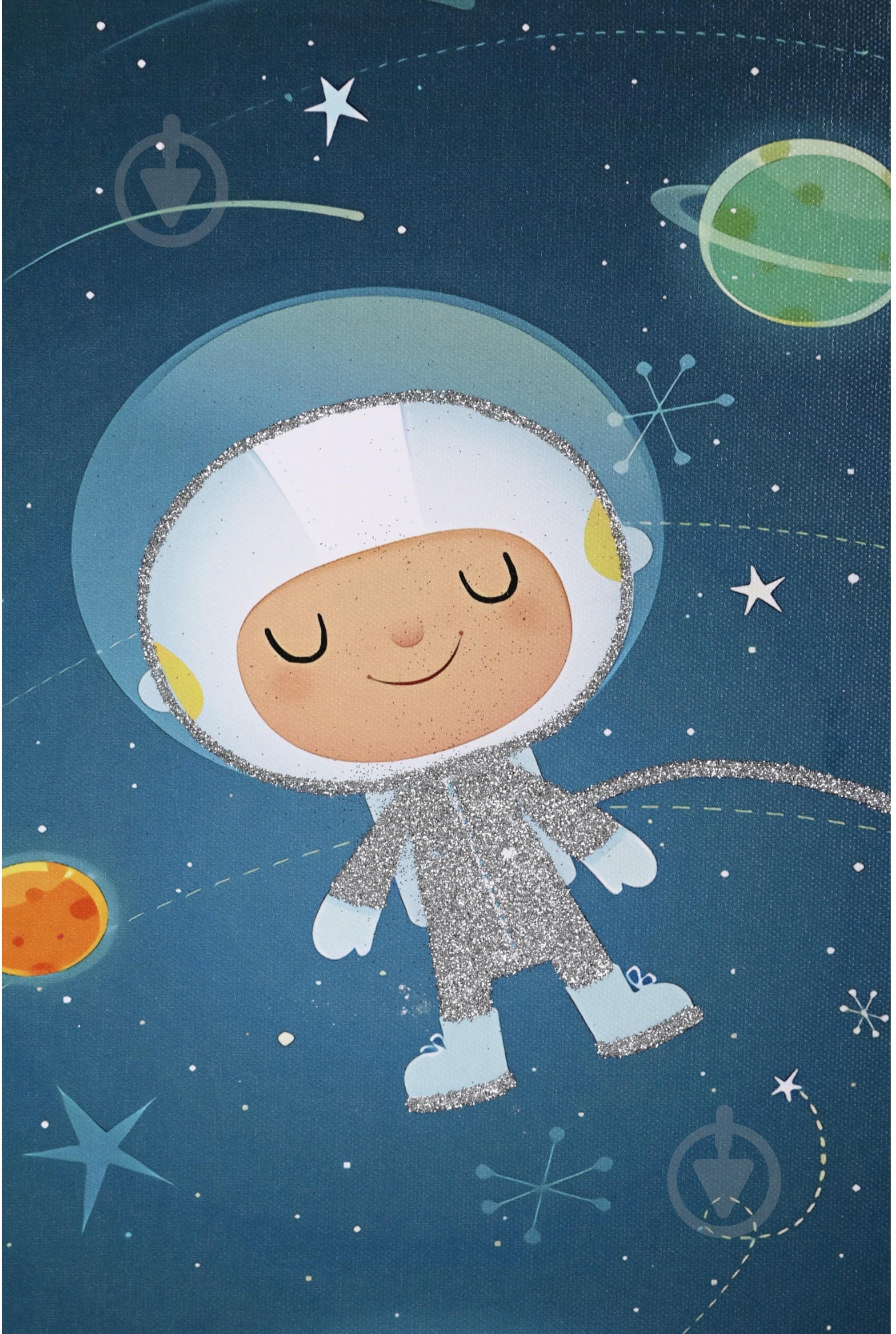 Картина с элементами ручной работы Астронавт 30x40 см BD23A144BQ-2 - фото 2