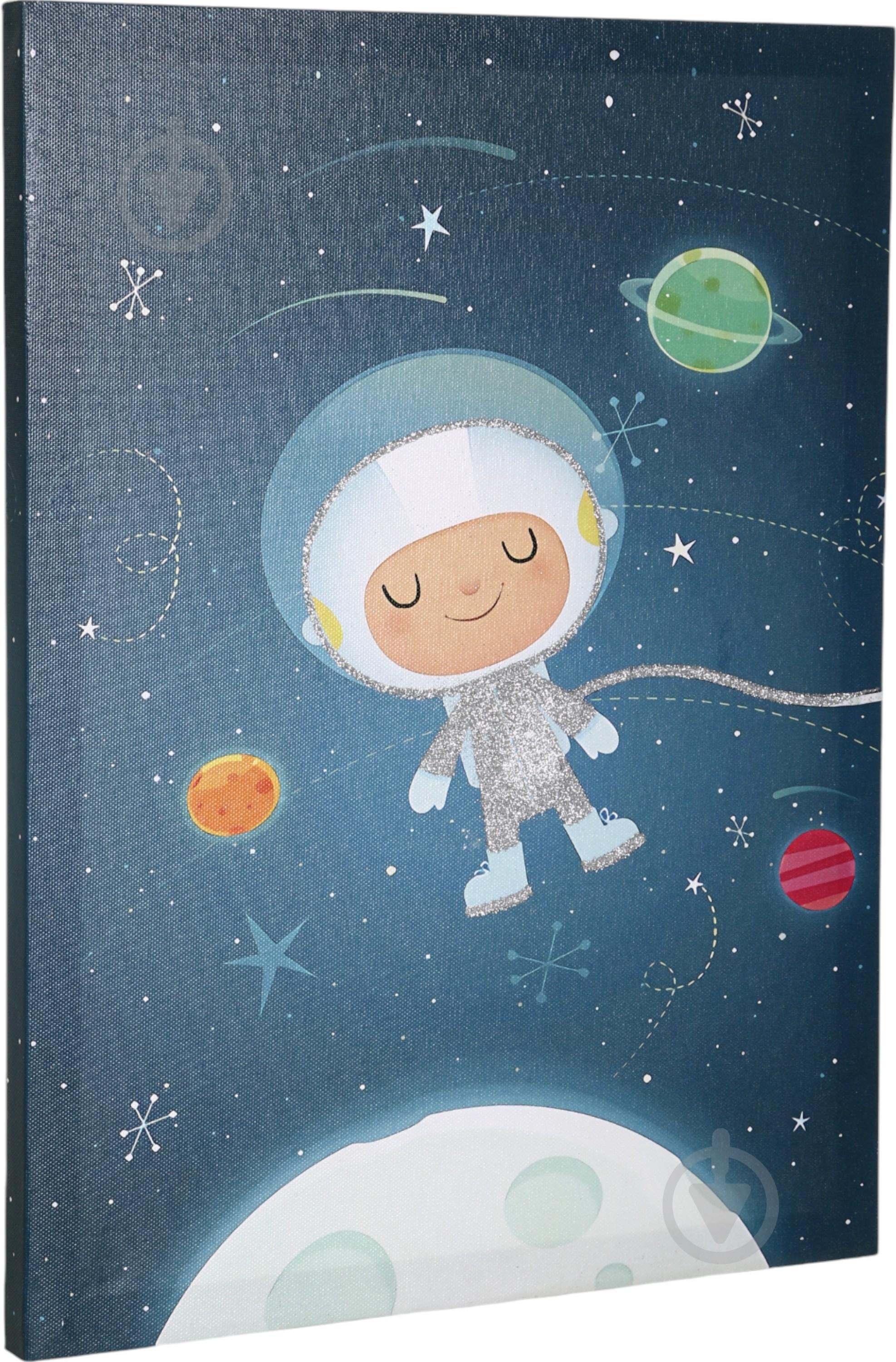 Картина с элементами ручной работы Астронавт 30x40 см BD23A144BQ-2 - фото 3