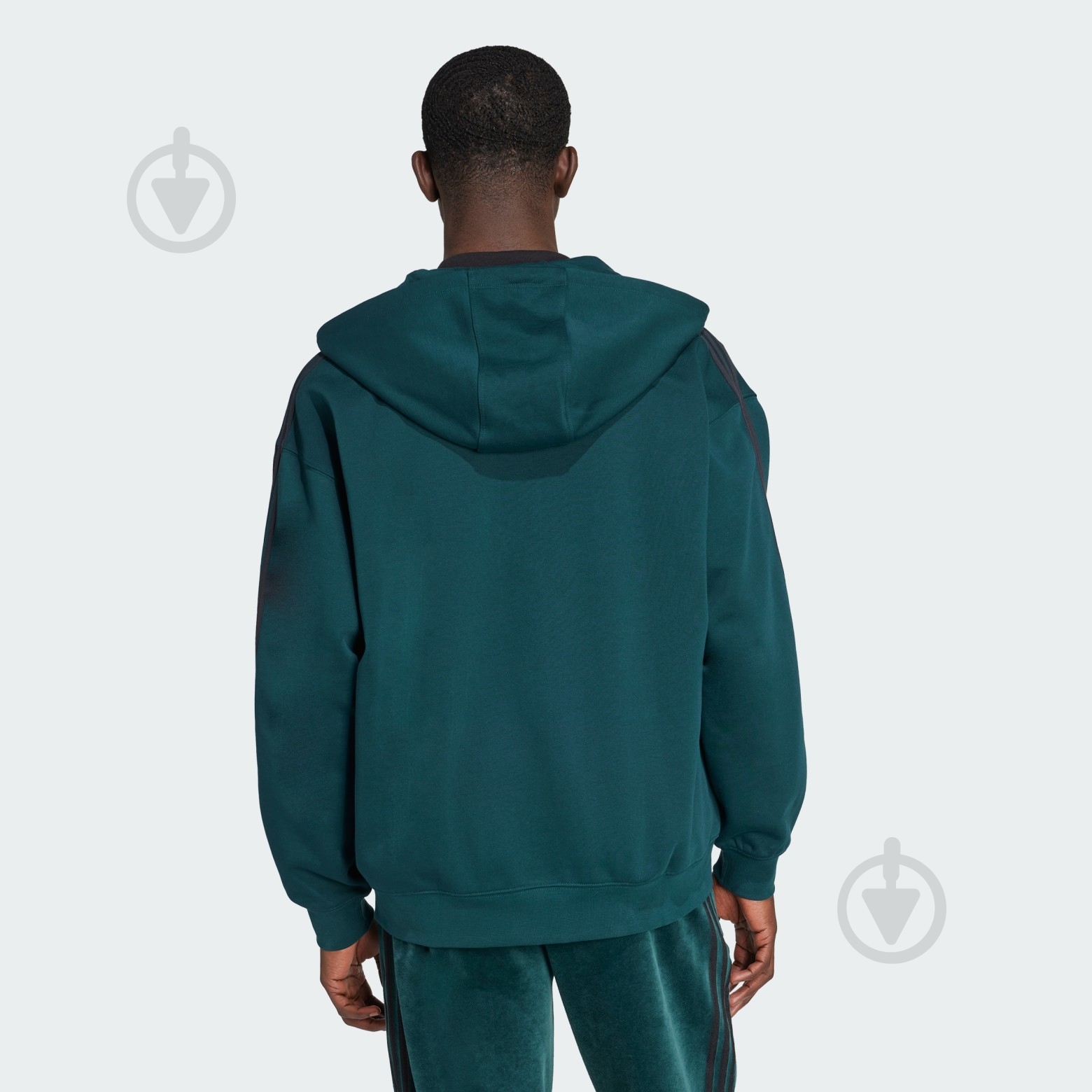 ᐉ Джемпер Adidas BAGGY FZ HOODIE JX1549 р.2XL зелений • Краща