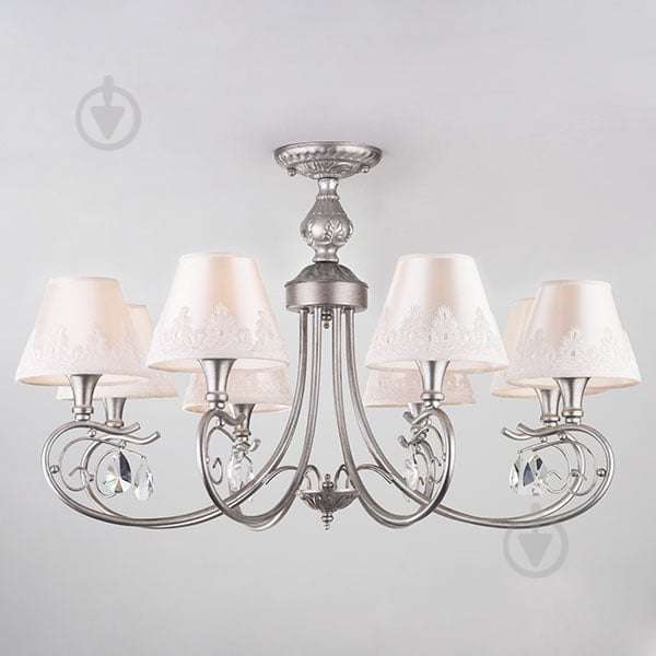 Люстра потолочная Strotskis Incanto 60069/8 8x40 Вт E14 серебряный - фото 1