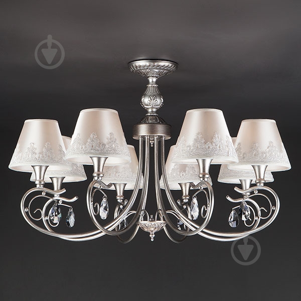 Люстра потолочная Strotskis Incanto 60069/8 8x40 Вт E14 серебряный - фото 3