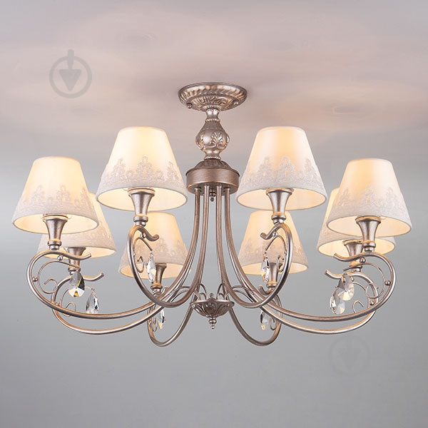 Люстра потолочная Strotskis Incanto 60069/8 8x40 Вт E14 серебряный - фото 4
