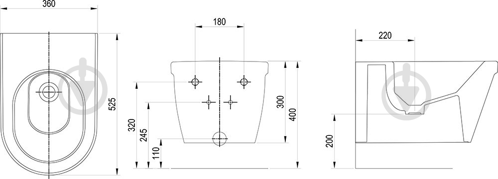 Биде подвесное Ravak Chrome - фото 2