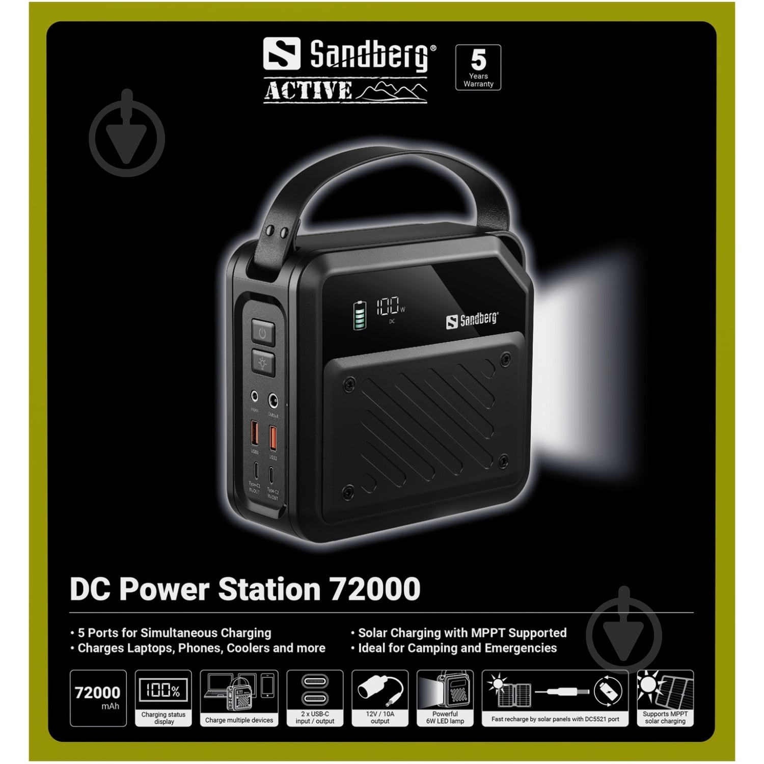 Повербанк Sandberg 72000 mAh black (421-22) - фото 6
