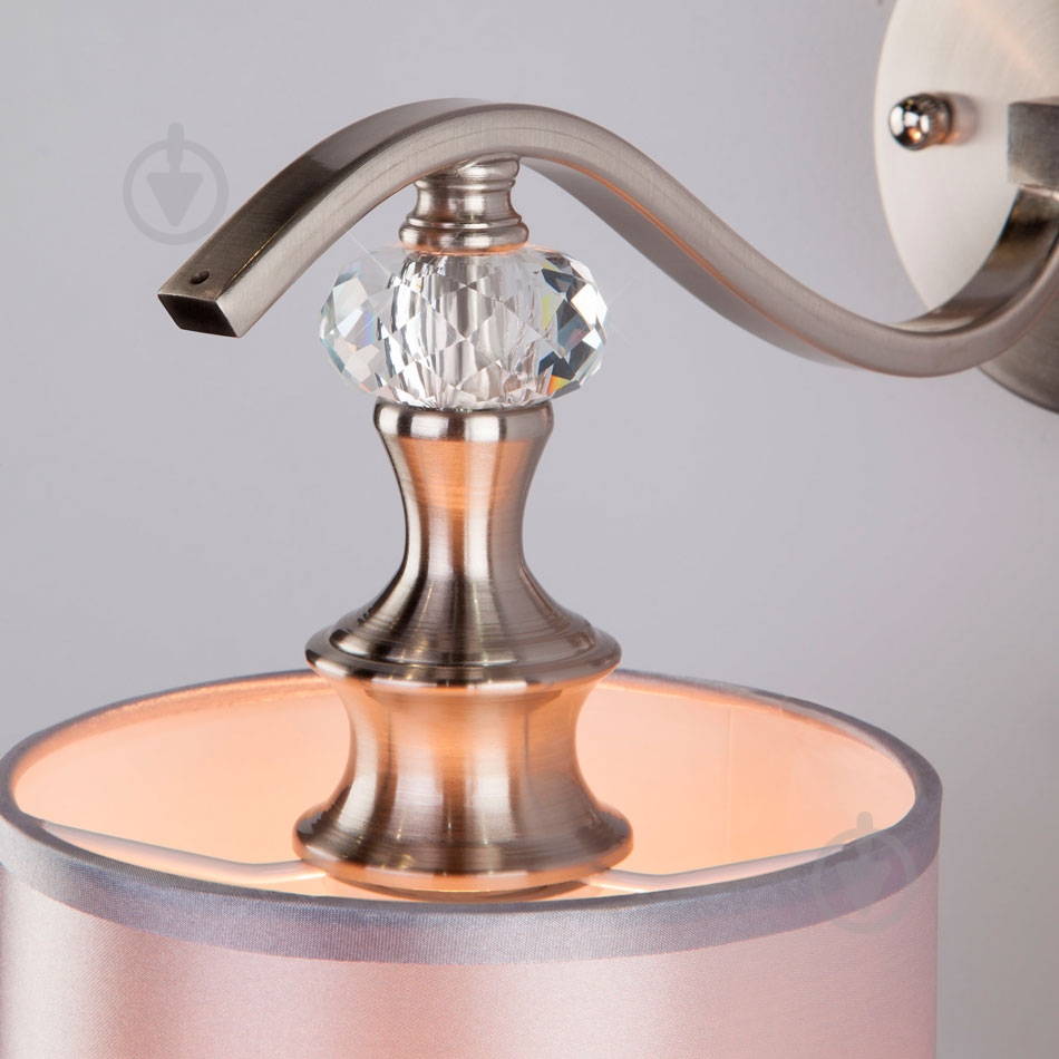 Бра Strotskis Ofelia 60070/1 1x40 Вт E14 никель/сатин - фото 5