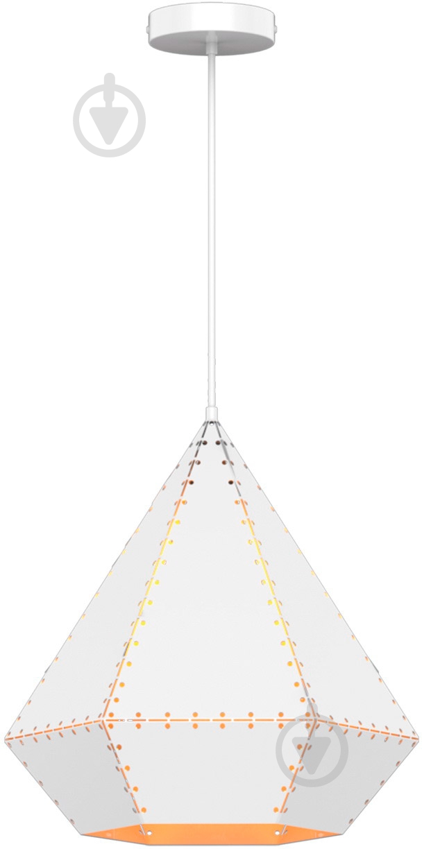 Подвес Victoria Lighting 1x60 Вт E27 белый Aaron/SP1 - фото 1