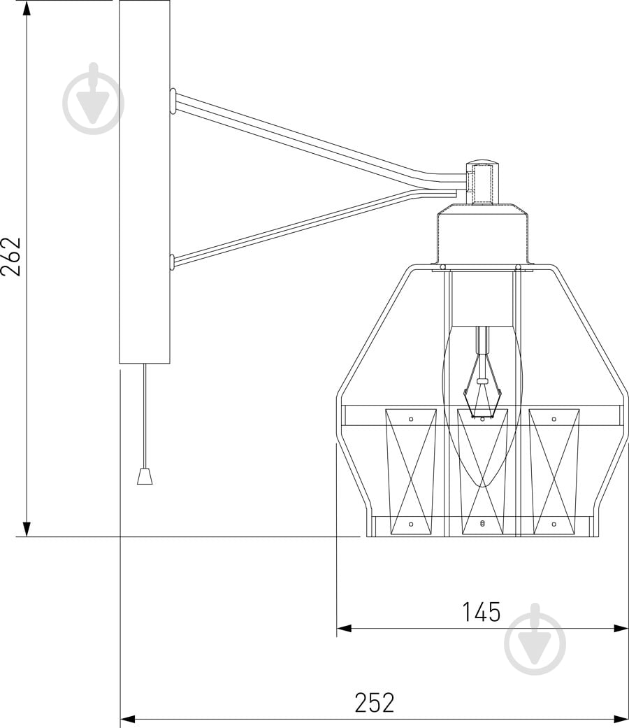 Бра Strotskis Lord 70075/1 1x60 Вт E14 черный - фото 4 Бра Strotskis Lord 70075/1 1x60 Вт E14 черный - фото 4
