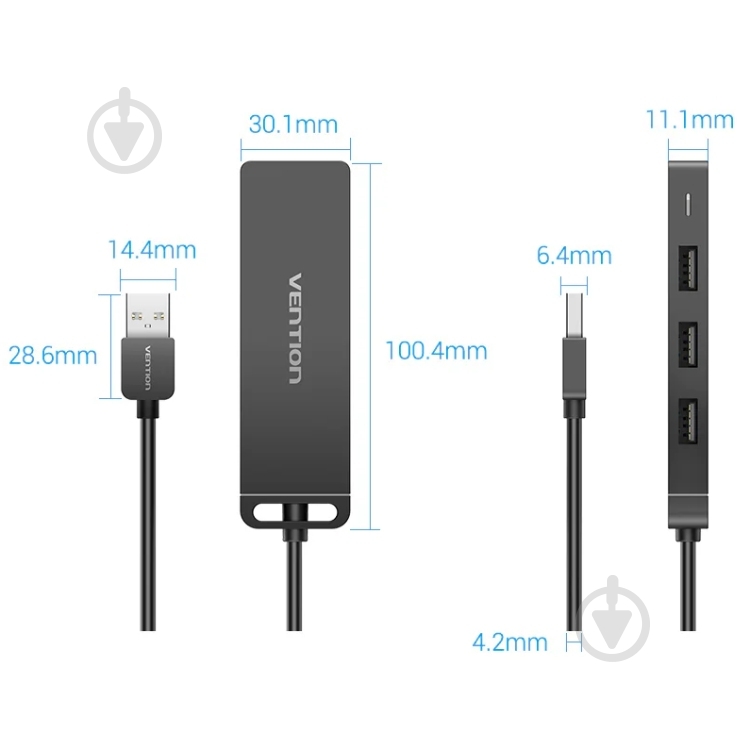 USB-хаб Vention CHMBB - фото 2 USB-хаб Vention CHMBB - фото 2