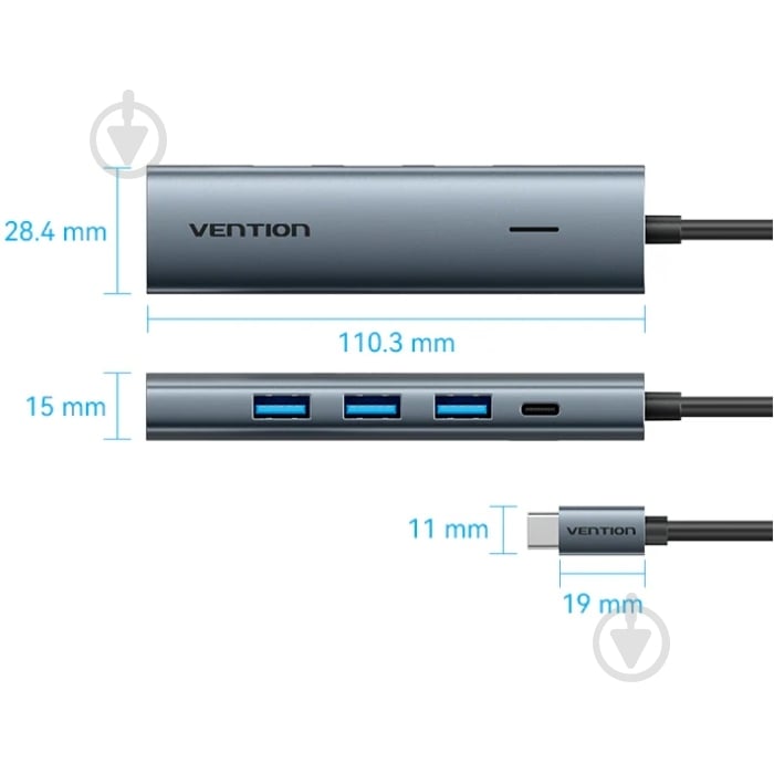 USB-хаб Vention TGZHB - фото 2