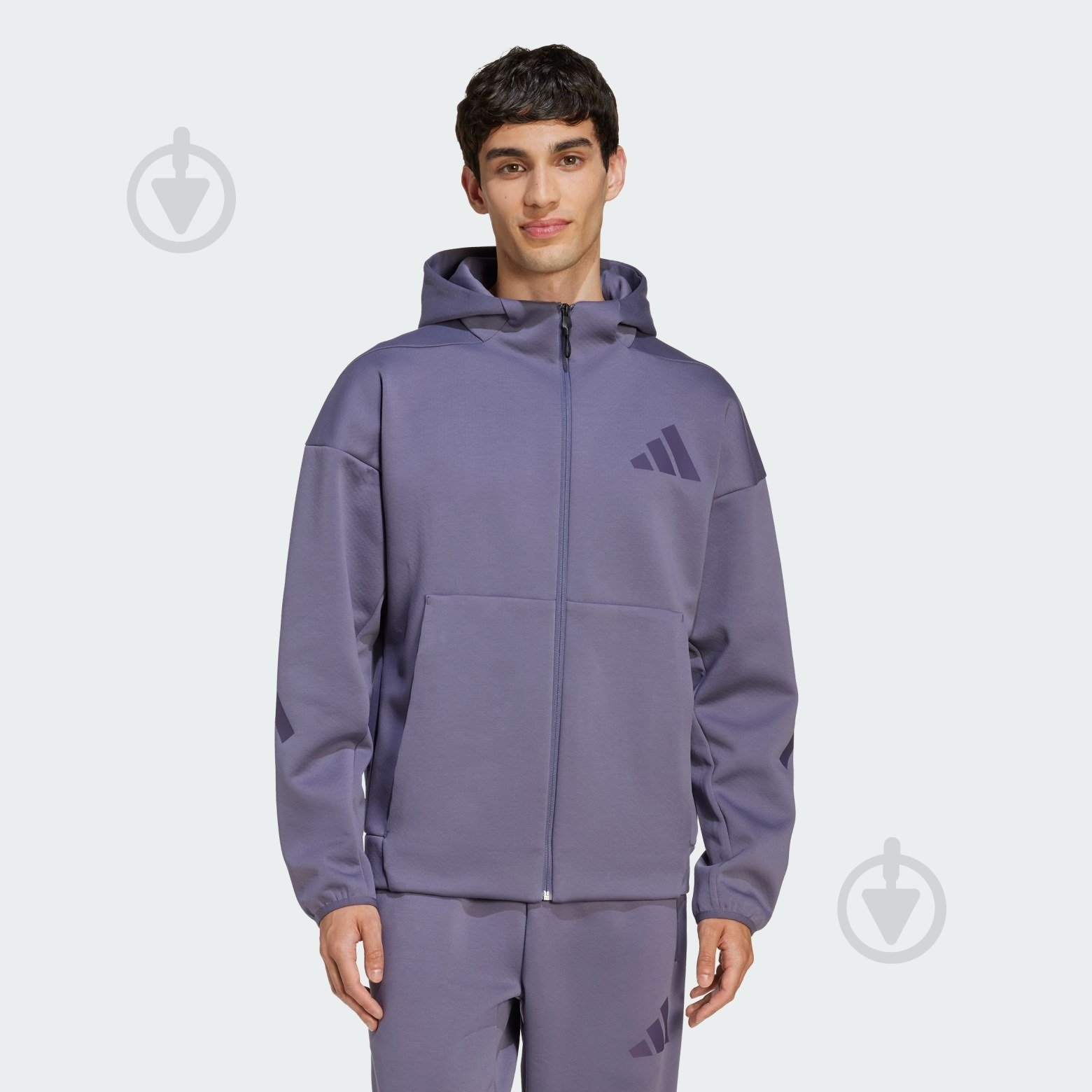 Джемпер Adidas M Z.N.E. FZ JW4719 р.2XL синий - фото 1