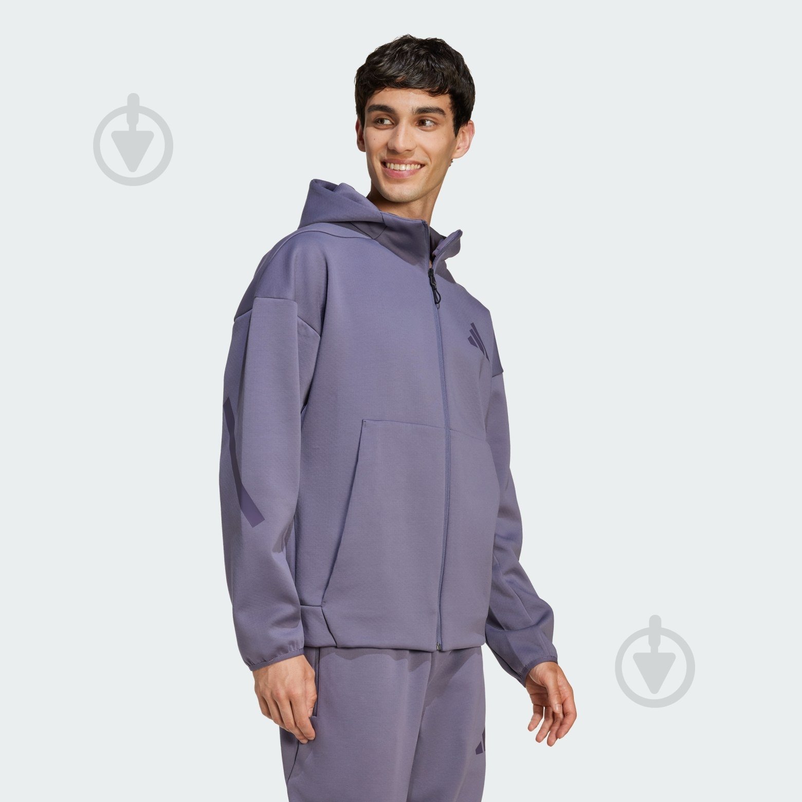 Джемпер Adidas M Z.N.E. FZ JW4719 р.2XL синий - фото 3