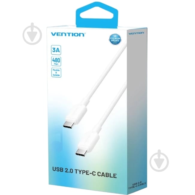 USB-кабель Vention 1 м белый (TRCWF) - фото 3