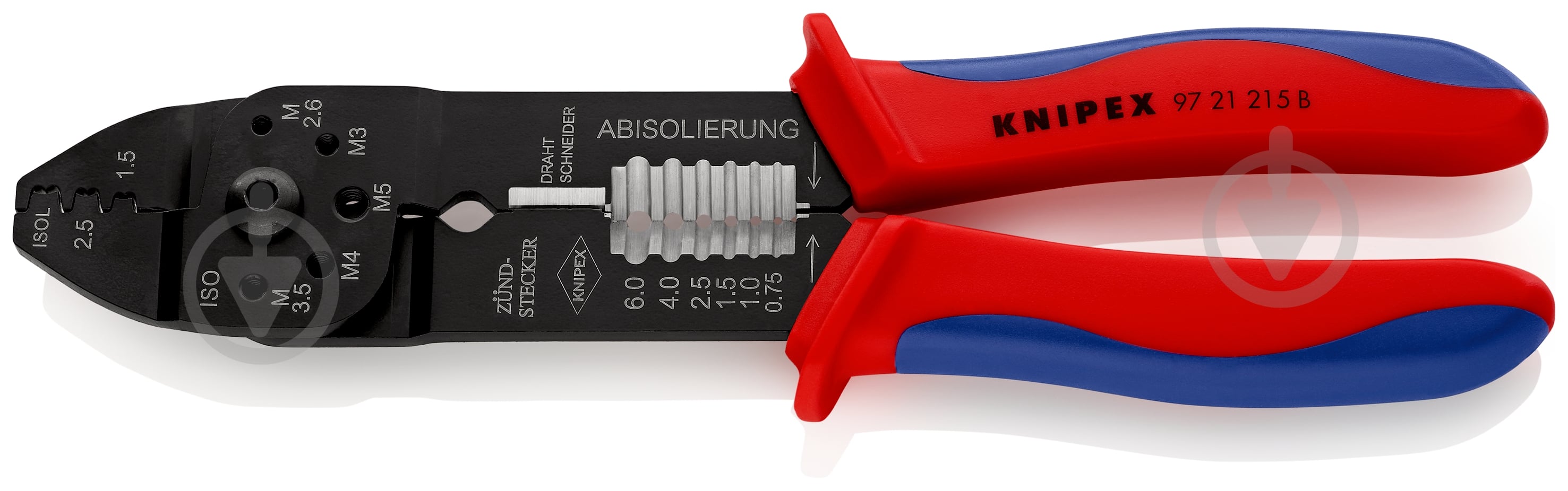 ᐉ Клещи универсальные для опрессовки и зачистки KNIPEX 97 21 215