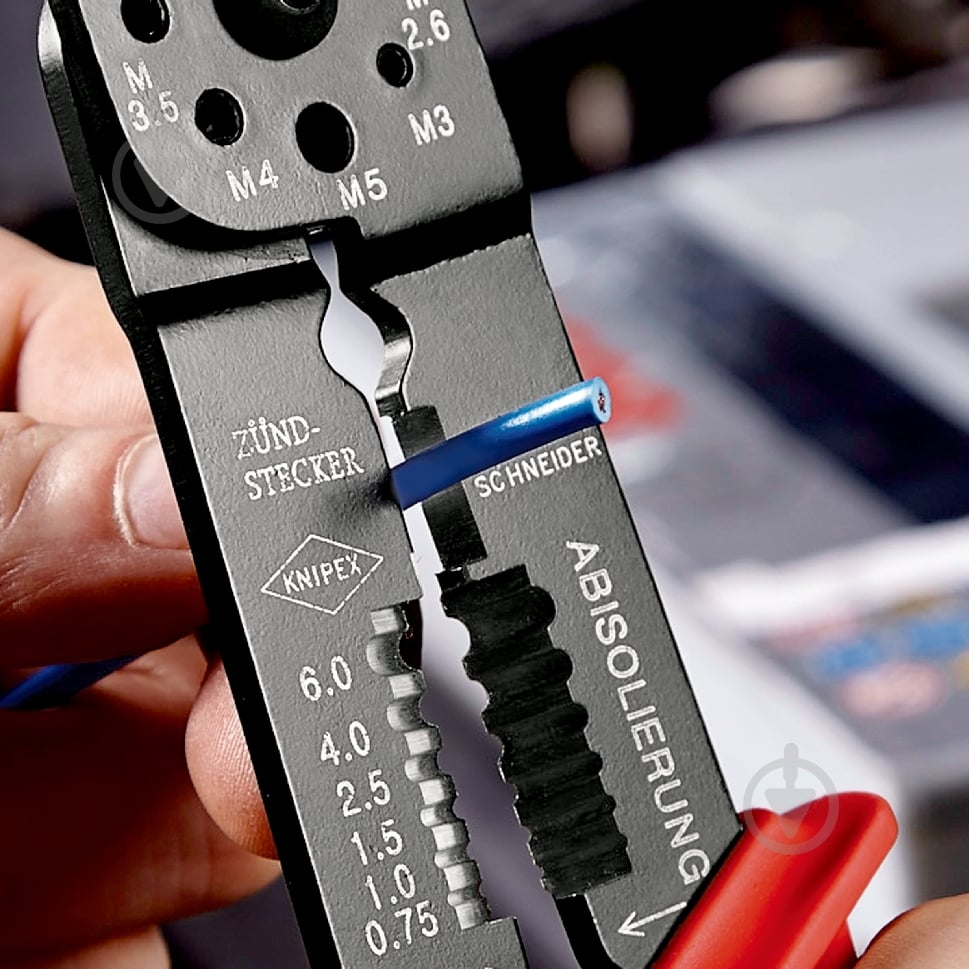 ᐉ Клещи универсальные для опрессовки и зачистки KNIPEX 97 21 215